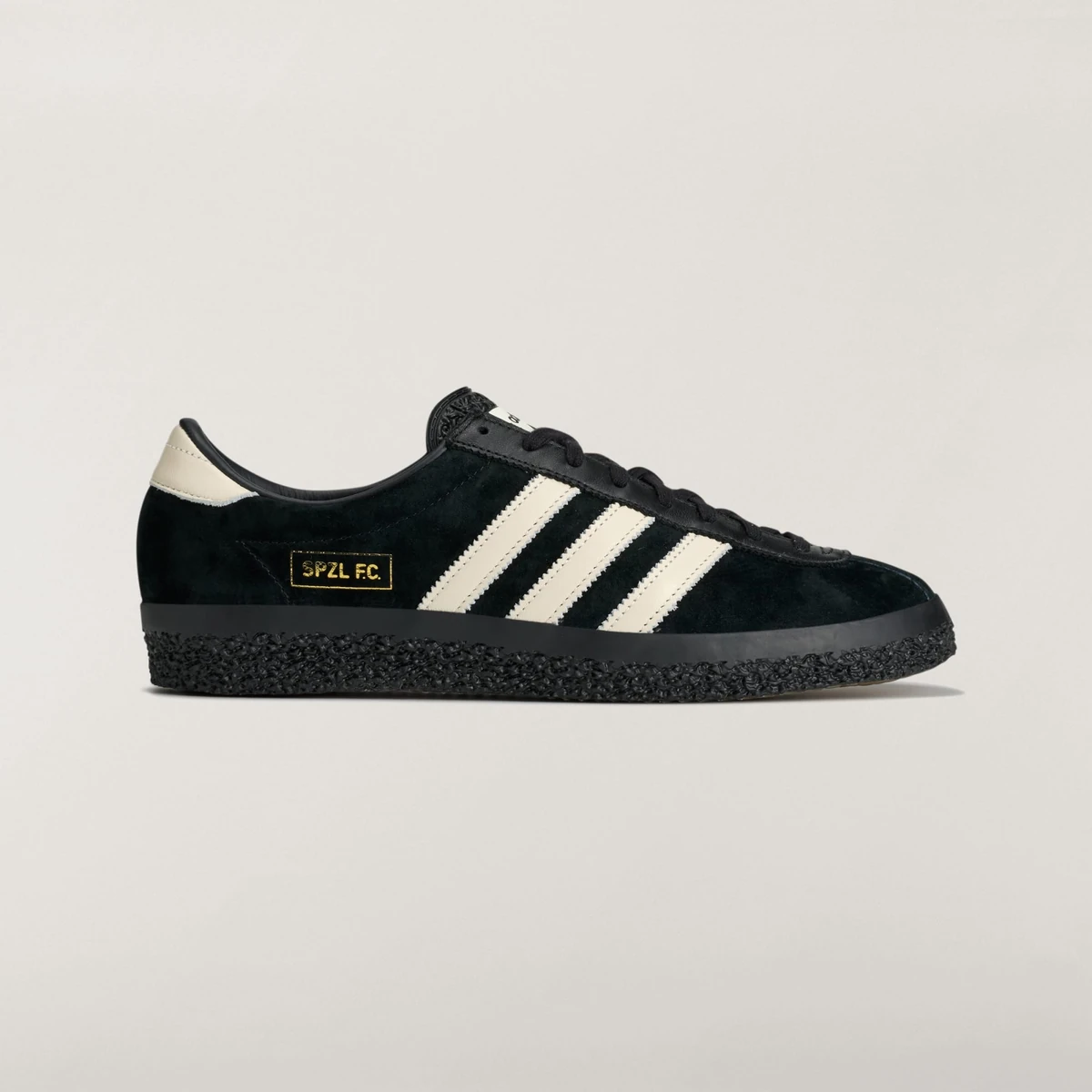 adidas Gazelle
SPZL F.C.
Black / White — HP4248