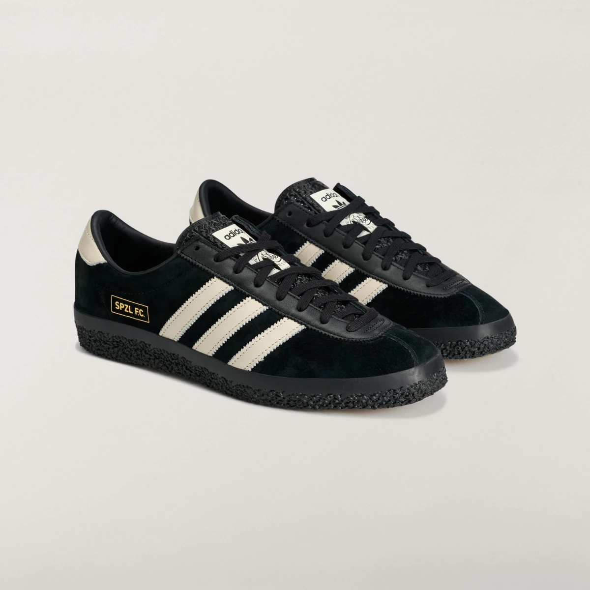 adidas Gazelle
SPZL F.C.
Black / White — HP4248