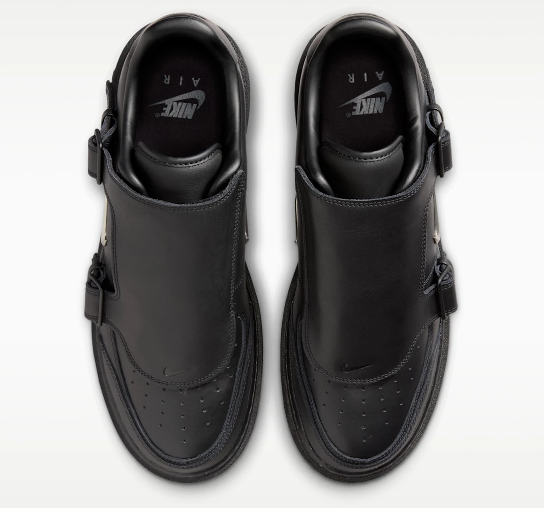 Nike Air Force 1 Luxe ‘Black’: Una silueta negra con detalles plateados — JA3822-010