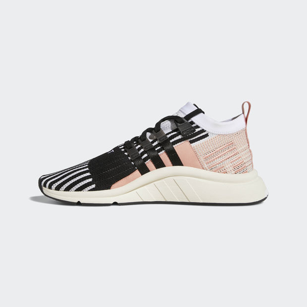 Insidesneakers Adidas Eqt Support Mid Adv Primeknit White Black Pink Aq1048