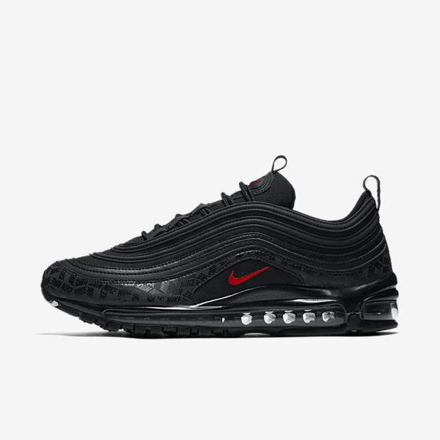 nike air max 97 reflective logos black