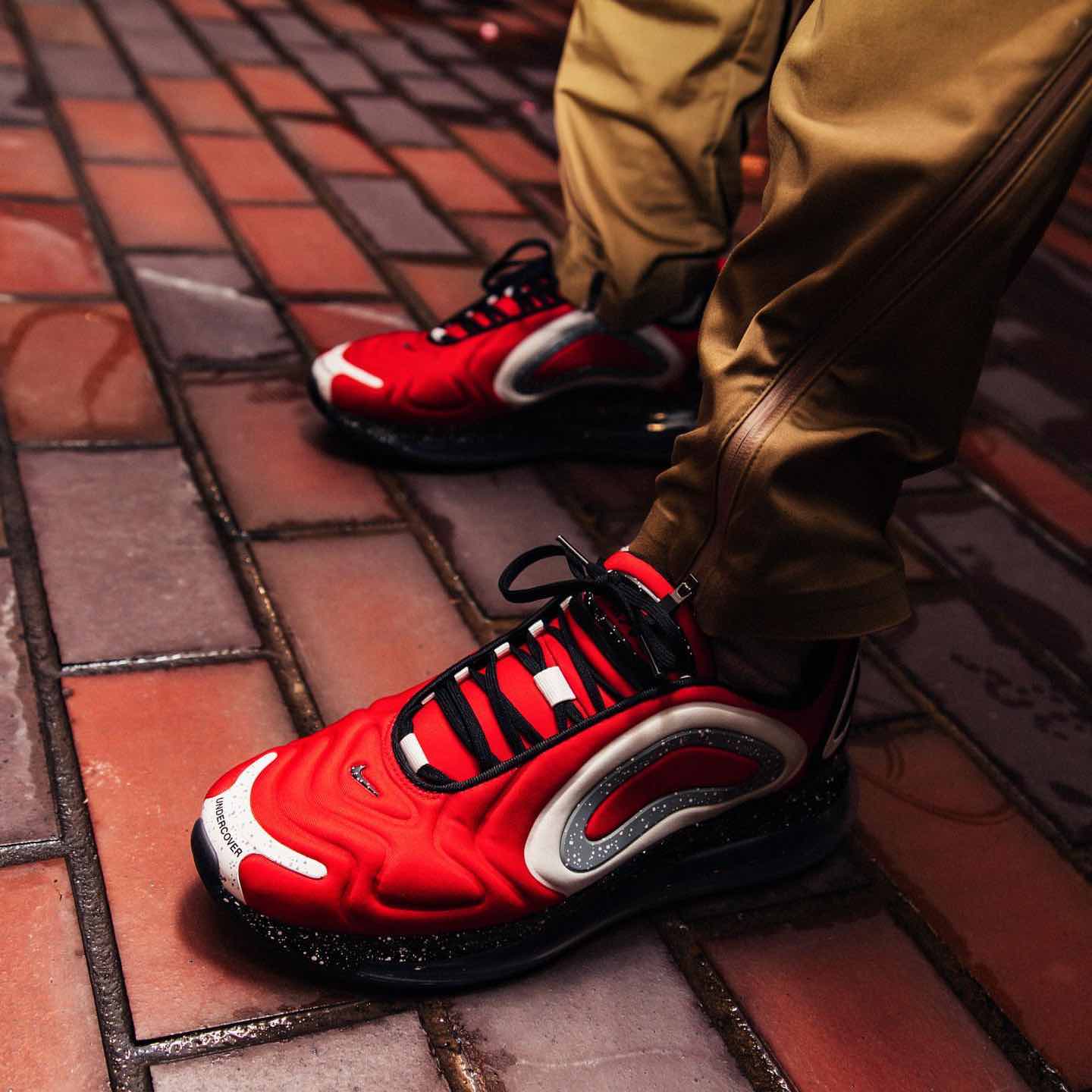 undercover x nike air max 720 university red