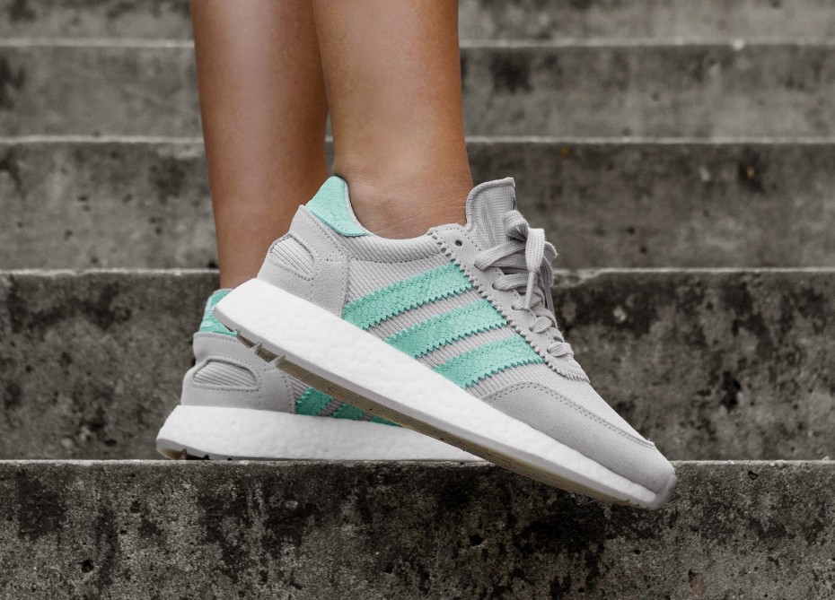 grey and mint adidas