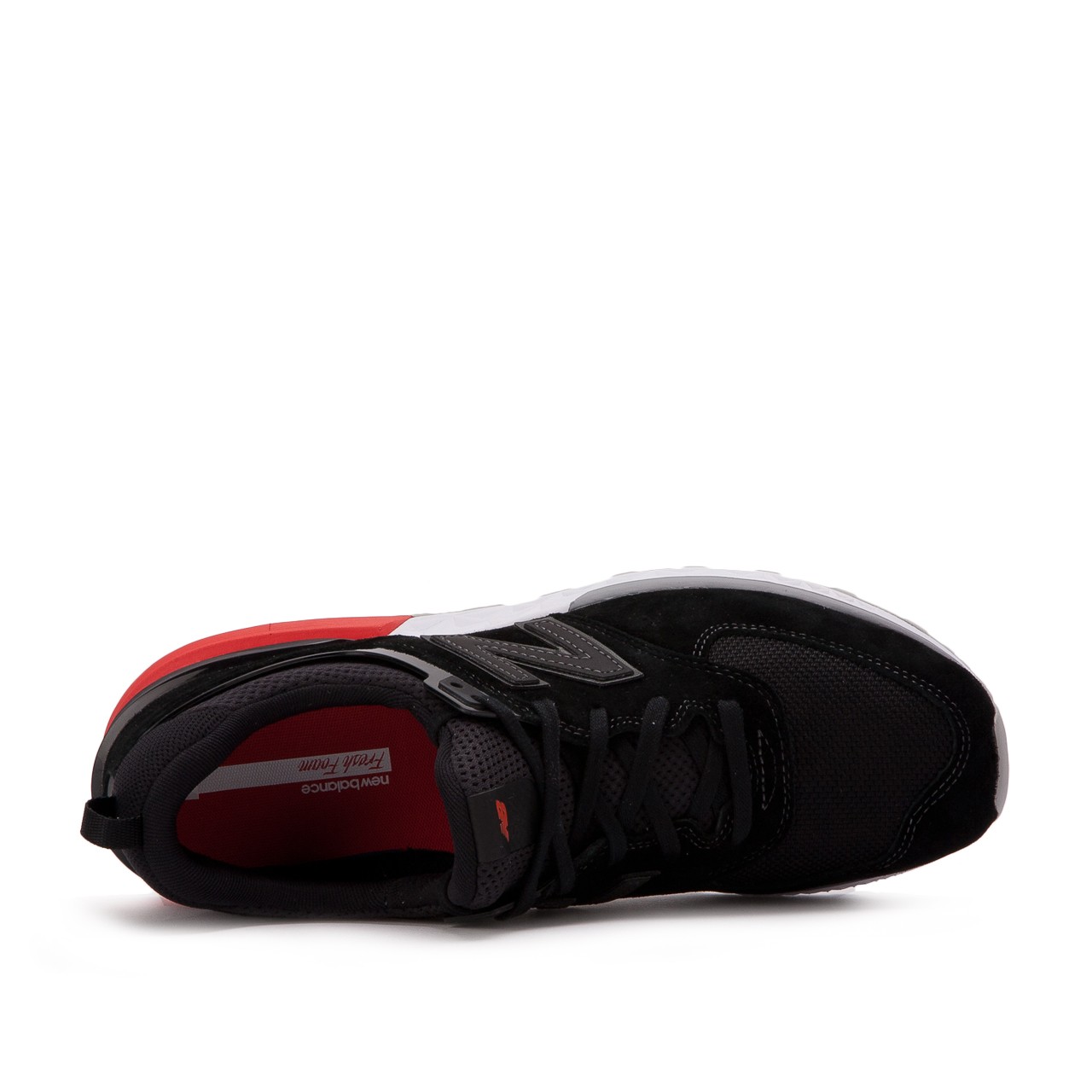 Insidesneakers New Balance Ms574 Ab Black White Red 60 12
