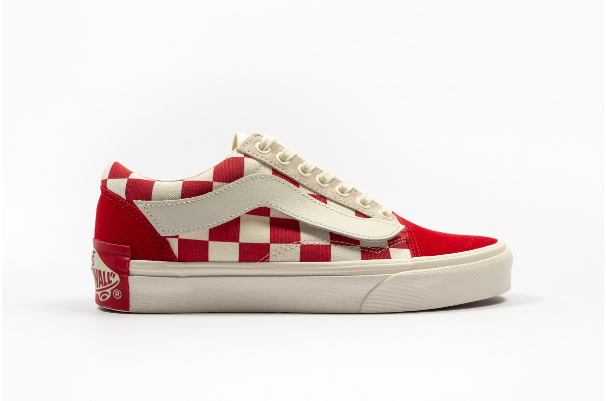 vans old skool marshmallow red