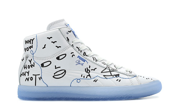 puma x shantell martin clyde mid sneakers