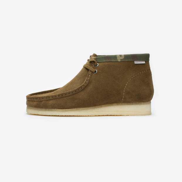 Clarks x Carhartt
Wallabee Boot
Olive Camouflage