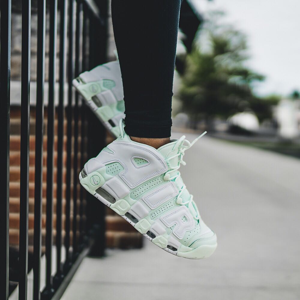 Nike Air More Uptempo Barely Green / White