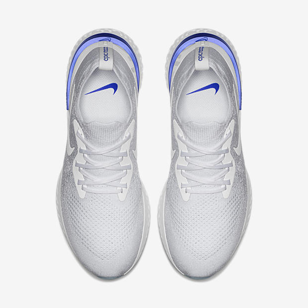 Nike Epic React Flyknit
White / Racer Blue