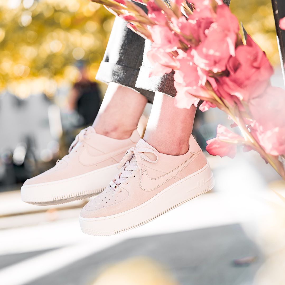 air force 1 sage low barely rose