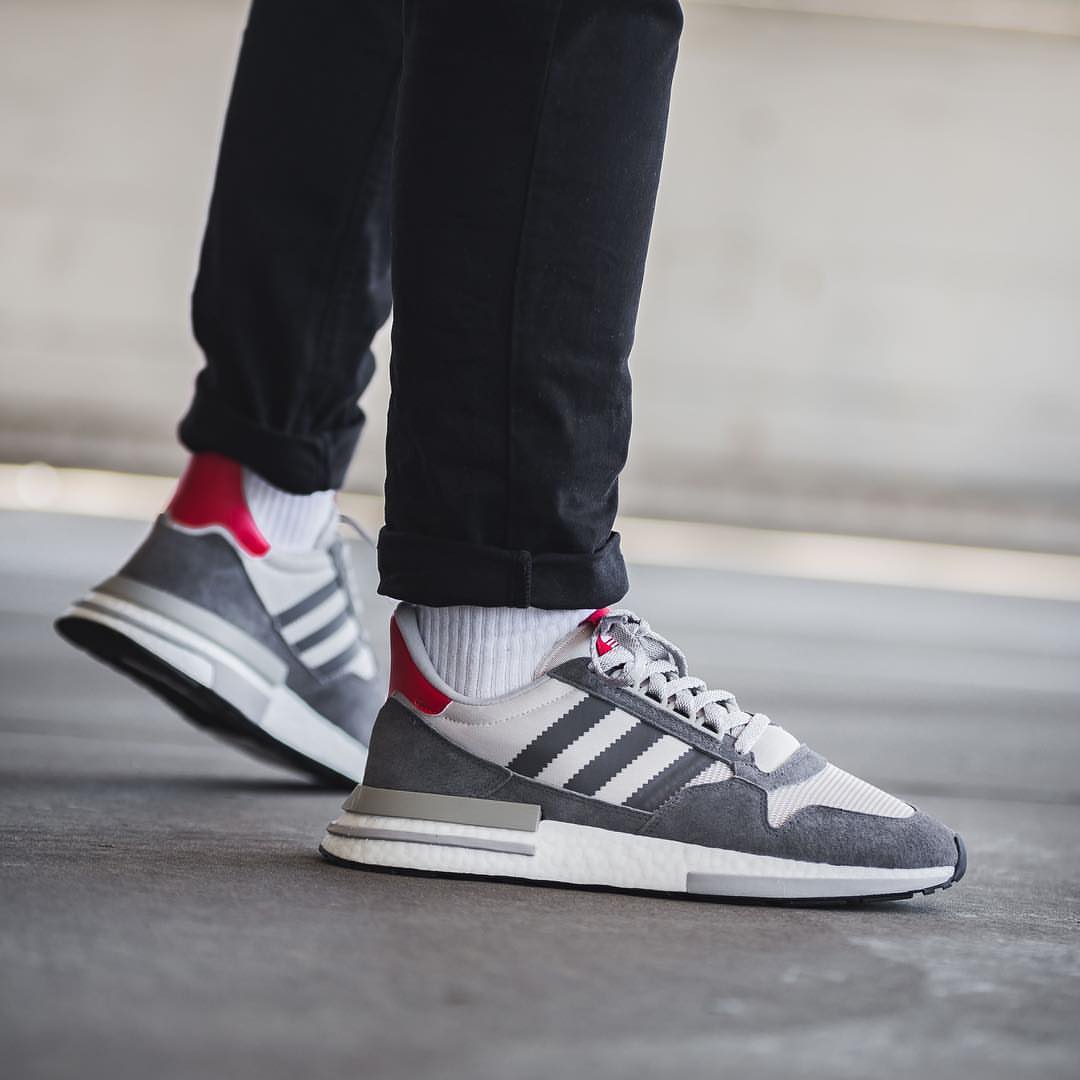 adidas zx 500 rm grey four scarlet