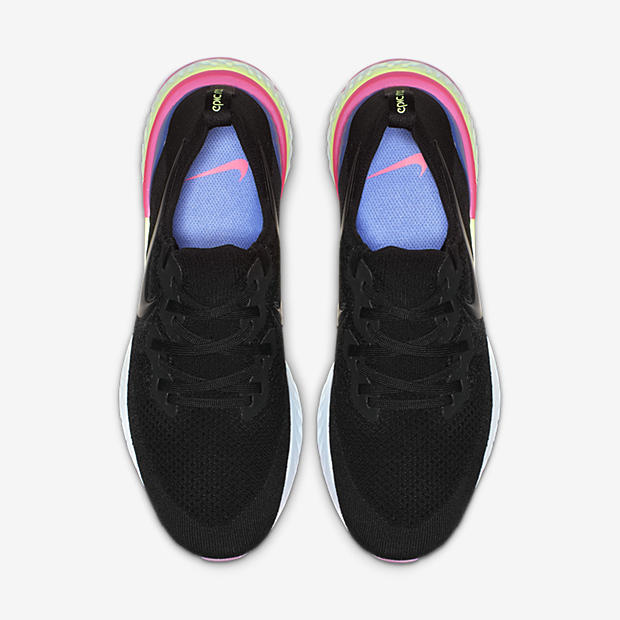 Nike Epic React Flyknit 2
Black / Sapphire / Pink