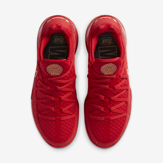 Titan x Nike
LeBron 17 Low
Red / Gold