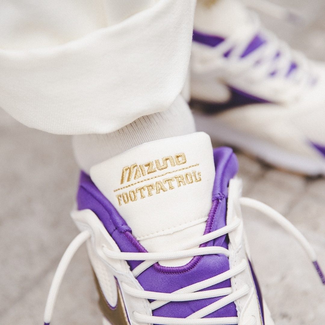 Footpatrol x Mizuno
Sky Medal
White / Purple